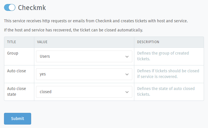 Screenshot of Checkmk settings overview