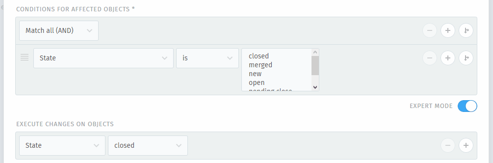 Screencast showing new logic blocks being added