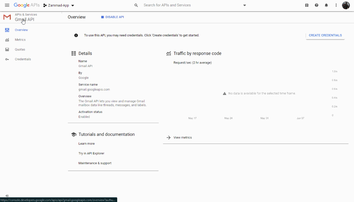 Screencast demo of OAuth consent screen setup in Google Developer settings