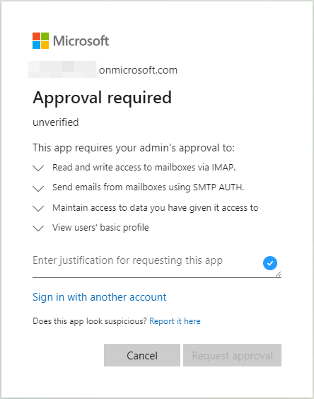 Error message