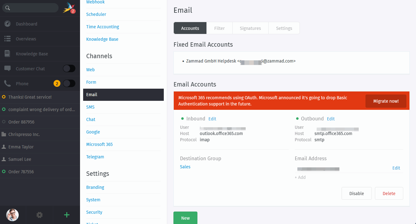 Migrate an existing email channel to Microsoft 365