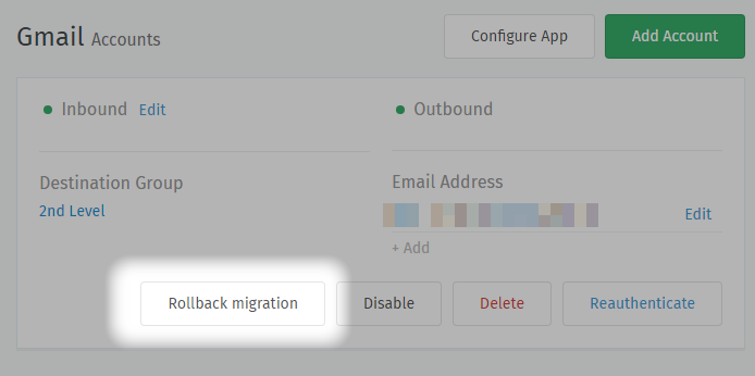 Migrate an existing email channel to Google