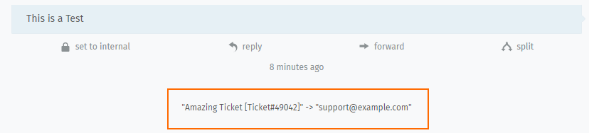 Received mail as article sender system